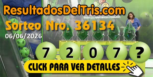 36134 Sorteo Tris De las Tres 36134 06/06/2026